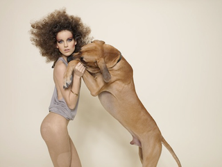 Illustration for article titled Must Love Dogs: Model Gets Awfully Cuddly With Pup In Canadian Boutique's Shoot